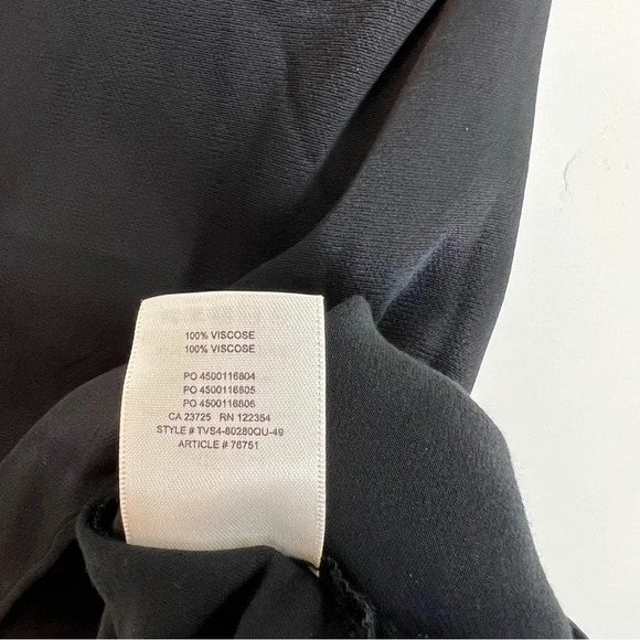 Wilfred Aritzia Satin Mini Dress Rhinestone Sparkle Black XS Cocktail Party Fall - Picture 8 of 8